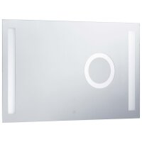 vidaXL Badezimmer-Wandspiegel mit LED und Touch-Sensor 100 x 60 cm