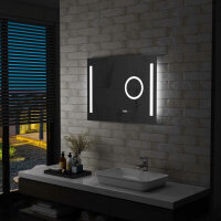 vidaXL Badezimmer-Wandspiegel mit LED und Touch-Sensor...