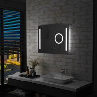 vidaXL Badezimmer-Wandspiegel mit LED und Touch-Sensor...