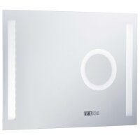 vidaXL Badezimmer-Wandspiegel mit LED und Touch-Sensor 80×60 cm