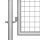 vidaXL Gartentor Verzinkter Stahl 105x200 cm Silbern