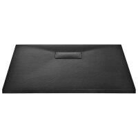 vidaXL Duschwanne SMC Schwarz 90&times;80 cm