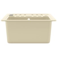 vidaXL Granitsp&uuml;le Einzelbecken Beige