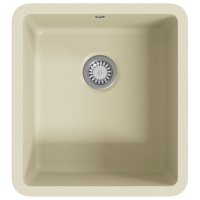 vidaXL Granitsp&uuml;le Einzelbecken Beige