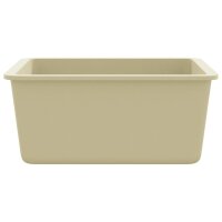 vidaXL Granitsp&uuml;le Einzelbecken Beige