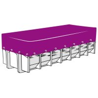vidaXL Containernetz HDPE 3,5 x 7 m Schwarz