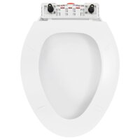 vidaXL Toilettensitz mit Absenkautomatik und Quick-Release-Design Wei&szlig;