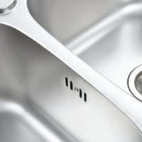vidaXL Küchenspüle Doppelbecken mit Sieb & Siphon Edelstahl