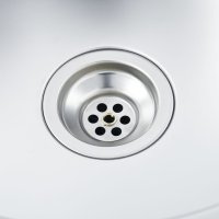 vidaXL Küchenspüle Doppelbecken mit Sieb & Siphon Edelstahl