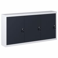 vidaXL Wand-Werkzeugschrank Industriedesign Metall Grau...