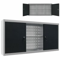 vidaXL Wand-Werkzeugschrank Industrie-Stil Metall Grau...