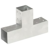 vidaXL Pfostenverbinder T-Form Verzinktes Metall 71 x 71 mm