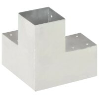 vidaXL Pfostenverbinder 4 Stk. Y-Form Verzinktes Metall 91 x 91 mm