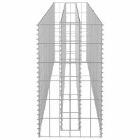 vidaXL Gabionen-Hochbeet Verzinkter Stahl 180&times;30&times;60 cm