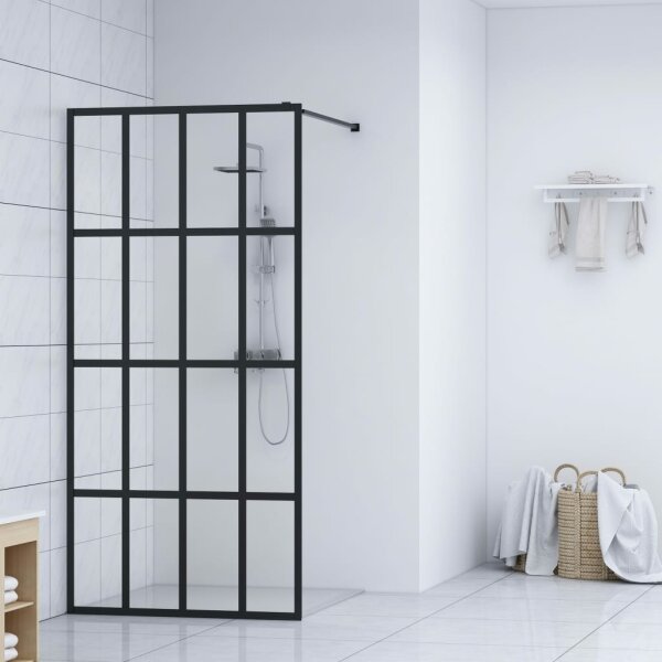 vidaXL Duschwand f&uuml;r Walk-in Dusche Klares Sicherheitsglas 80x195 cm