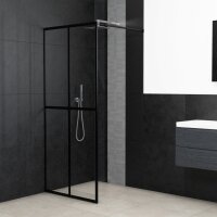 vidaXL Duschwand f&uuml;r Walk-in Dusche Klares Sicherheitsglas 90x195 cm