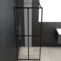 vidaXL Duschwand f&uuml;r Walk-in Dusche Klares Sicherheitsglas 90x195 cm