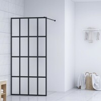 vidaXL Duschwand f&uuml;r Walk-in Dusche Mattes Sicherheitsglas 90x195 cm