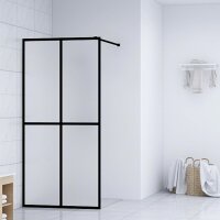 vidaXL Duschwand f&uuml;r Walk-in Dusche Mattes Sicherheitsglas 80x195 cm