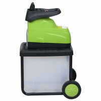 vidaXL Elektrischer Gartenh&auml;cksler mit Auffangbox 2800 W