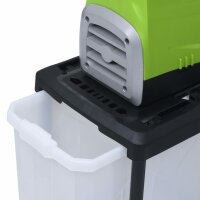 vidaXL Elektrischer Gartenh&auml;cksler mit Auffangbox 2800 W