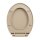 vidaXL Toilettensitz mit Absenkautomatik Beige Oval