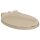 vidaXL Toilettensitz mit Absenkautomatik Quick-Release Beige Oval