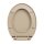 vidaXL Toilettensitz mit Absenkautomatik Quick-Release Beige Oval