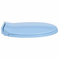 vidaXL Toilettensitz mit Absenkautomatik Blau Oval