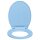 vidaXL Toilettensitz mit Absenkautomatik Blau Oval