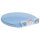 vidaXL Toilettensitz mit Absenkautomatik Quick-Release Blau Oval