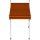 vidaXL Einziehbare Markise Handbetrieben 100 cm Orange und Braun