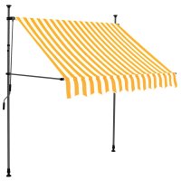 vidaXL Einziehbare Markise Handbetrieben mit LED 100 cm...