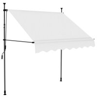 vidaXL Einziehbare Markise Handbetrieben mit LED 100 cm...