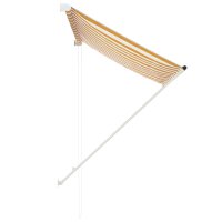 vidaXL Einziehbare Markise 100×150 cm Gelb und Weiß
