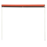 vidaXL Einziehbare Markise 200&times;150 cm Orange und Braun