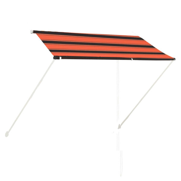 vidaXL Einziehbare Markise 250&times;150 cm Orange und Braun