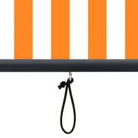 vidaXL Au&szlig;enrollo 60 x 250 cm Wei&szlig; und Orange