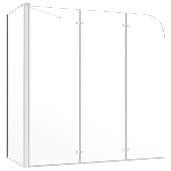 vidaXL Duschabtrennung 120x69x130 cm Hartglas Transparent