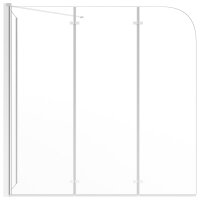 vidaXL Duschabtrennung 120x69x130 cm Hartglas Transparent