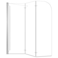 vidaXL Duschabtrennung 120x69x130 cm Hartglas Transparent