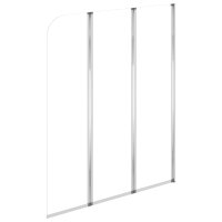 vidaXL Duschabtrennungen 2 Stk. 104x130 cm Hartglas Transparent