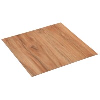 vidaXL Fu&szlig;bodendielen Selbstklebend 5,11 m&sup2; PVC Helles Holz