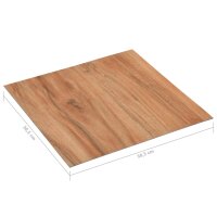 vidaXL Fu&szlig;bodendielen Selbstklebend 5,11 m&sup2; PVC Helles Holz