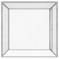 vidaXL Katzenk&auml;fig 1,5x1,5x1,5 m Verzinkter Stahl