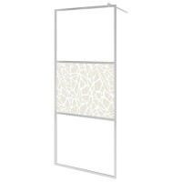 vidaXL Duschwand f&uuml;r Begehbare Dusche ESG-Glas Steindesign 140x195 cm