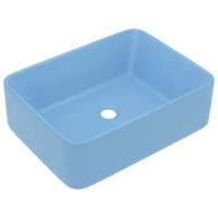 vidaXL Luxus-Waschbecken Matt Hellblau 41x30x12 cm Keramik