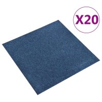 vidaXL Teppichfliesen 20 Stk. 5 m² 50x50 cm Dunkelblau