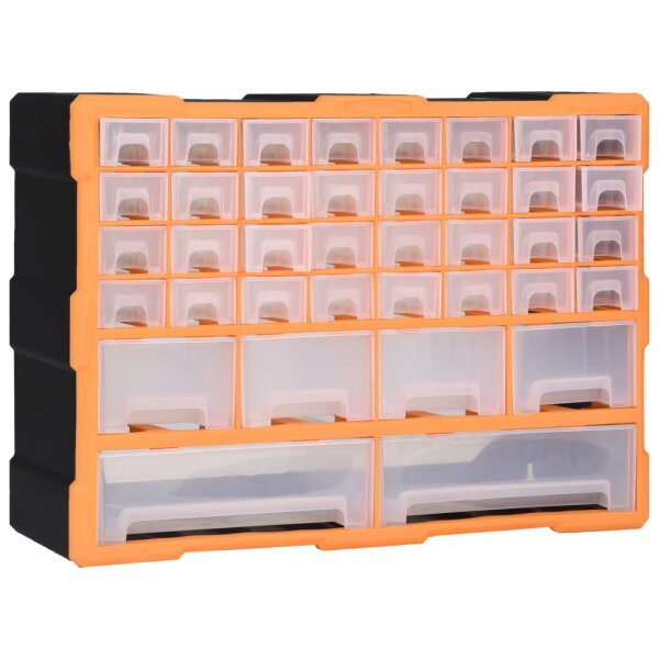 vidaXL Multi-Schubladen-Organizer mit 40 Schubladen 52x16x37,5 cm