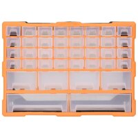 vidaXL Multi-Schubladen-Organizer mit 40 Schubladen 52x16x37,5 cm